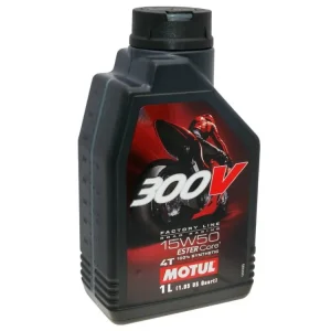 Ověřený Olej Motul 4T 15W50 300V Factory Line Road Racing 1L