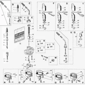 Výprodej Náhradní díly karburátoru Dellorto PHBN / PHVA