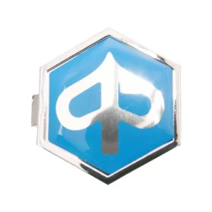 Cenově Výhodný Značka Piaggio šetiúhelník 32x37mm k zacvaknutí, modrá / stříbrná