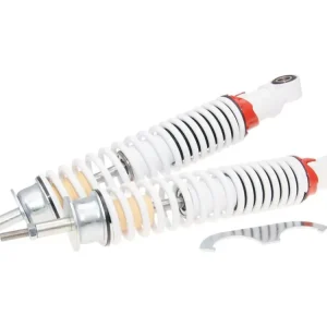 Dokud Zásoby Vydrží Sada zadních tlumičů Carbone Sport 320mm bílá, Vespa GT, GTS, GTV 125, 200, 250, 300