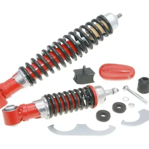 Přímo Od Výrobce Sada tlumičů Carbone Sport červená / černá, Vespa Primavera, ET3 125, Vespa 50