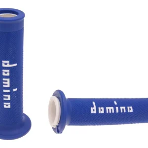 Prémiový Gripy Domino A010 on-road modro - bílé, otevřené