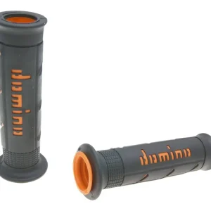 Gripy Domino A250 on-road černo - oranžové, otevřené Exkluzivní