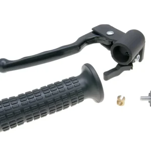 Sezónní Sleva Objímka levé brzdové páčky s páčkou sytiče a gripem, Piaggio Ciao, SI, Gilera Trend 1989-1992