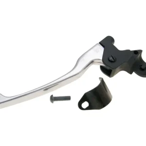 Celosvětová Doprava Objímka brzdové páčky levá, stříbrná, Aprilia Amico, Rally, Mojito, SR 50