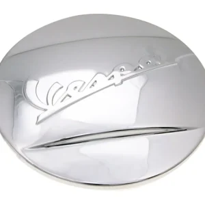 Ruční Výroba Krytka deklu variátoru OEM "Vespa" chrom, Vespa GTS, LX, LXV, GTV, GT, ET4