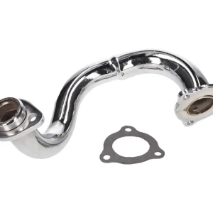 Exkluzivní Koleno výfuku chrom, odškrcené Derbi Senda, Aprilia RX, SX, Gilera RCR, SMT