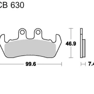 Brzdové destičky LUCAS MCB 630 organické Sleva