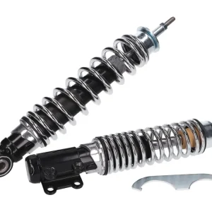 Finální Výprodej Sada tlumičů Carbone Sport černá / chrom, Vespa ET4, LX, LXV 125-150cc