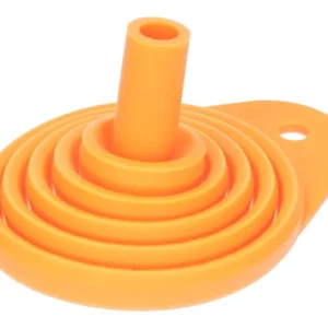 Výprodej Silikonový trychtýř, skládací, oranžový