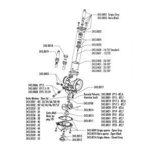 Trendový Náhradní díly pro Polini CP karburátor