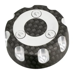 Víčko nádrže alu carbon-look, Aprilia RX 50, SX 50, Derbi Senda R, Senda SM, Gilera SMT 50, RCR 50 Horká Nabídka
