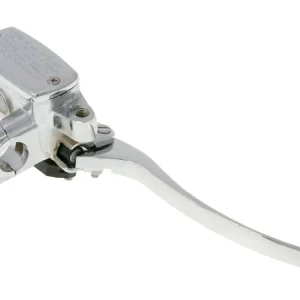 Ruční Výroba Brzdová pumpa, pravá, chrom, GY6 Grand Retro (řídítka 22mm)