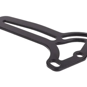 Luxusní Držák SPZ boční alu černá, Piaggio 2T