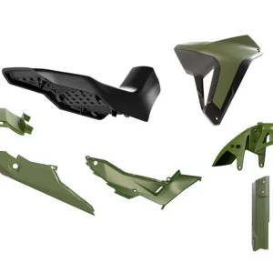 RACETECH (RTECH) kompletní sada plastů s sedloM REVOLUTION HONDA XL 750 TRANSALP 23-25 barva tmavý zelená / černá Kup Teď