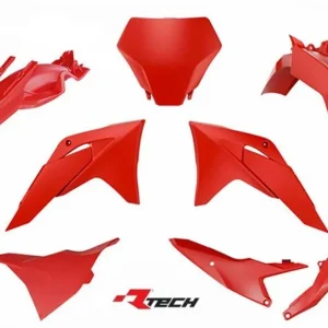 Vysoce Kvalitní RACETECH (RTECH) kompletní sada plastů GAS GAS MC 65 24-25 barva červená