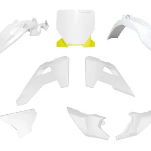 RACETECH (RTECH) kompletní sada plastů HUSQVARNA TC 85 25 barva bílá / žlutá Pouze Dnes