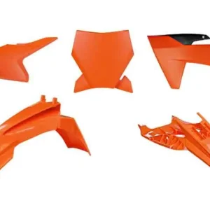 RACETECH (RTECH) kompletní sada plastů KTM SX 50 24-25 barva oranžová / černá Prémiový