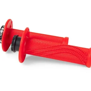 Speciální Cena RACETECH (RTECH) řazení (gripy) R20 LOCK-ON (22+25mm) barva červená NEON + 8 adaptérů pro lanka (R-MPRRF000020)