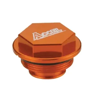 Super Cena ACCEL kryt brzdové pumpy zadní KTM BREMBO 04-13 barva oranžová