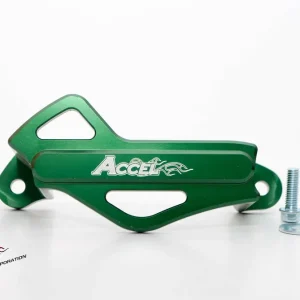 Doprava Zdarma ACCEL kryt zadního brzdového třmenu KAWASAKI KXF 250/450 06-16, hliníková, barva zelená -