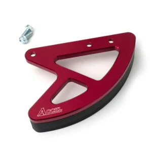 Prémiový ACCEL kryt brzdového kotouče zadní HONDA CR 125/250 02-07, CRF 250R 04-20, 250X 04-17, 450R 02-20, 450X 05-17, 450RX 17-19 (hliníková) barva červená