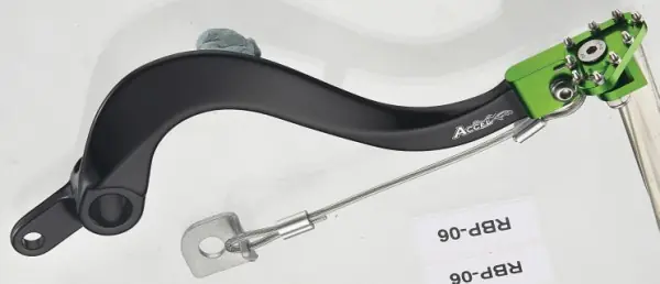 ACCEL páka nožní brzdy KAWASAKI KXF 450 06-20, KLX 450R 08-12 barva zelená Jen Po Omezenou Doba