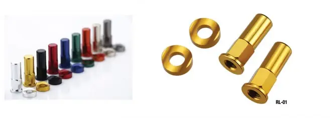 ACCEL matice držáku pneumatiky komplet (2 kusy) barva oranžová (s podložkami) Celosvětová Doprava