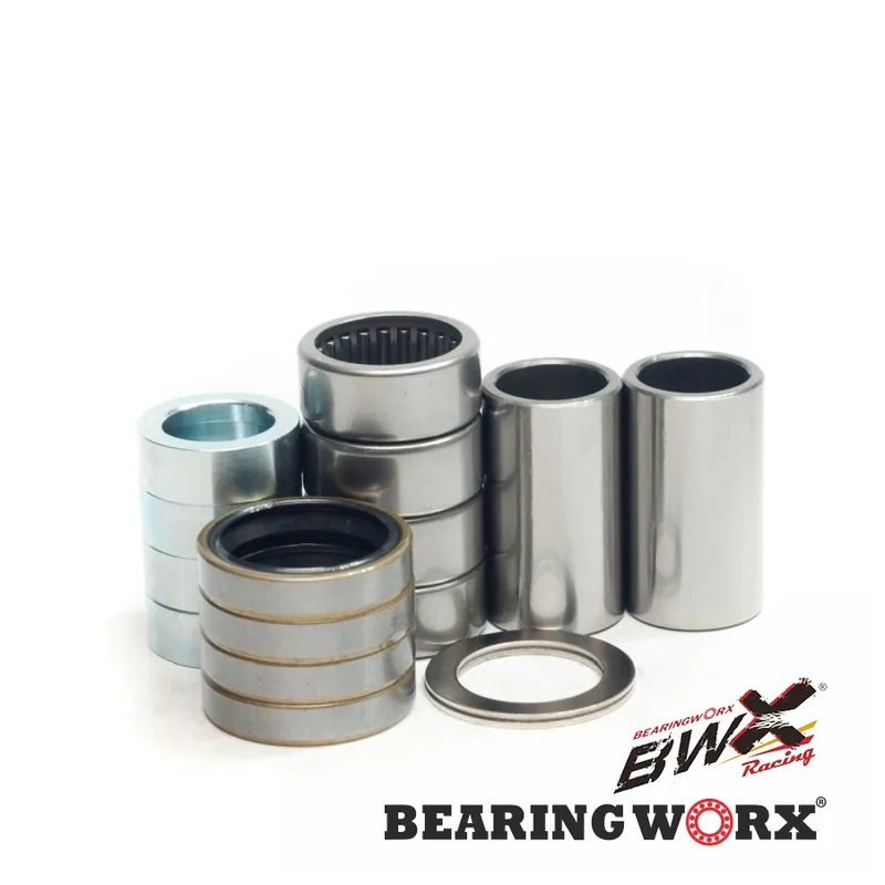 BEARING WORX sada na opravu kyvné vidlice KTM SX/SXF 16-22, EXC-EXCF 17-23, HUSABERG 390/450 09-11, HUSQVARNA 16-19, BETA RR,HUSQVARNA TC/FC 16-23, FE/TE 17-23 (28-1125)(pouzdro/objímka 17X22X39mm-2 kusy, ložiska 22X28X12mm-4 kusy) Sleva