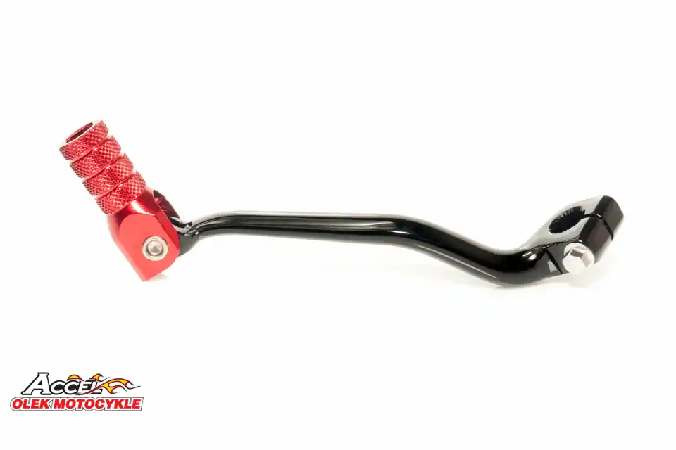 Luxusní ACCEL spojková páčka HONDA CR 250 87-07, CR 500 90-04 hliníková barva černá, koncovka červená