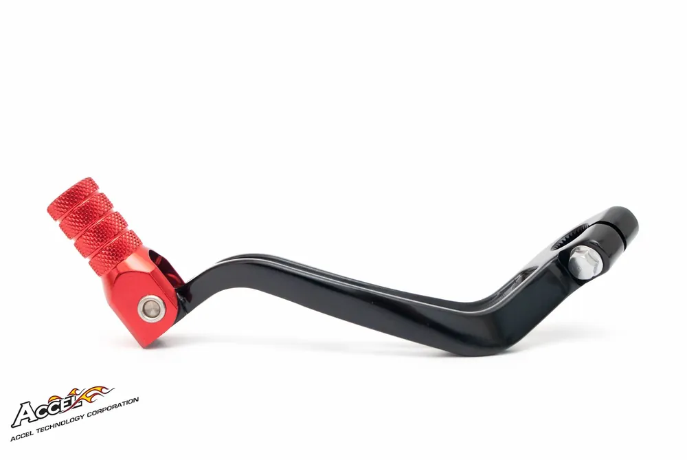 Akce ACCEL spojková páčka BETA RR 125/250/300/350/390/430/498 13-24 hliníková barva černá, koncovka červená
