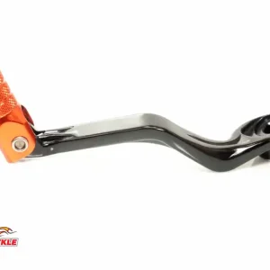 Prémiový ACCEL spojková páčka KTM SX65 09-24, GAS GAS MC 65 21-24 HUSQVARNA TC 65 17-24 hliníková barva černá, koncovka oranžová (46234031044)(LCA4375)