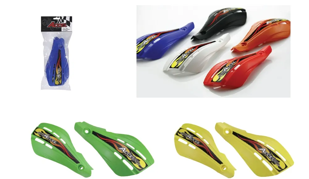 Autentický ACCEL náhradní kryty ochran páček / ruk (HANDBAR) HGS03 barva červená