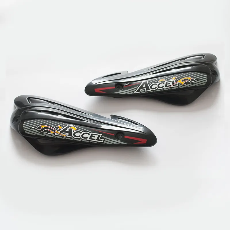 Cenově Výhodný ACCEL náhradní kryty ochran páček / ruk (HANDBAR) HGS 10,11,12 barva černá -