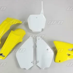 Hromadná Objednávka UFO kompletní sada plastů SUZUKI RM 85 00-24 restyling barva 00-15 i 18-20 (bílá/žlutá) (SU405KE999)