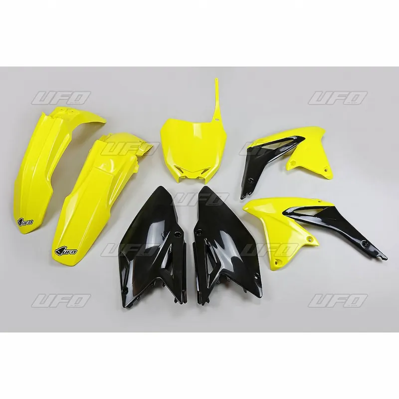 Značkový UFO kompletní sada plastů SUZUKI RMZ 250 10-18 barva 18 (žlutá/černá) (SU416E999W)