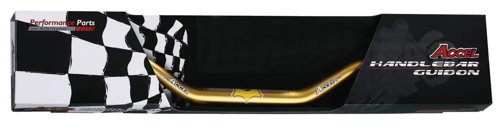 ACCEL řidítka hliníková 28,6 mm TAPER MX vzor KTM SX, (7075-T6) ergal barva oranžová ( šířka 808mm, výška 95mm) Garance Vrácení Peněz