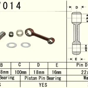 Objednat Nyní VESRAH ojniční sada SUZUKI RM 125 (RM125) 97-98 (VA7014) vyrobeno v Japonsku