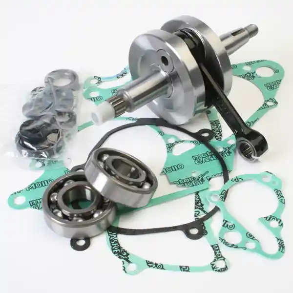 WISECO kliková hřídel HONDA CR 80 86-02, CR85 03-04 (s ložisky klikovky + sada těsnění a gufer na spodek motoru) (HR 4012) Celosvětová Doprava