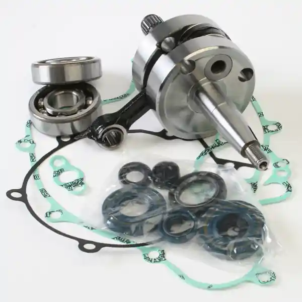 Nízká Cena WISECO kliková hřídel KAWASAKI KX 65 00-05, SUZUKI RM 65 03-05 (s ložisky klikovky + sada těsnění a gufer na spodek motoru) (HR 4014)