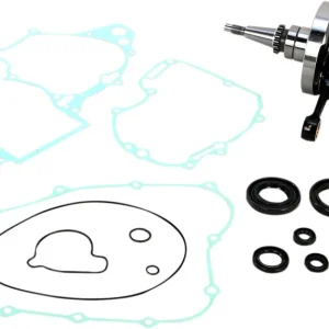 Expresní Doručení WISECO kliková hřídel HONDA CRF 250R 04-09 (s ložisky klikovky + sada těsnění a gufer na spodek motoru) (HR4083)