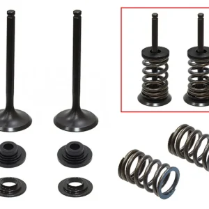 Ověřený PSYCHIC výfukové ventily (komplet 2 kusy. ventilů s pružinami a podložkami) SUZUKI RMZ 450 08-15, RMX 450 10-14 ocel (MX-09527E) (31X5,46X80,9mm)