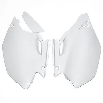 Cenově Výhodný UFO boční tabulky na startovací číslo YAMAHA WR 250/450 03-06 barva bílá