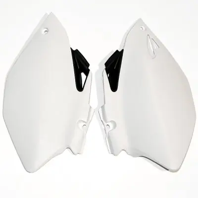 UFO boční tabulky na startovací číslo YAMAHA YZF 250/450 06-09 barva bílá Levný