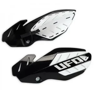 Ověřený UFO kryty páček FLAME YAMAHA YZ 125/250 14-17 barva černá/bílá (s upevněním) - nahrazený PM01652001 + PM01678