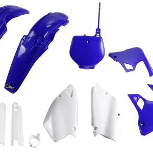 UFO kompletní sada plastů (FULL KIT) s kryty tlumičů YAMAHA YZ 125 96-99, YZ 250 96-99 barva světle modrá/bílá 98-99 (YA294E999) Garance Vrácení Peněz