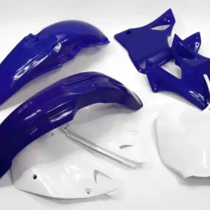 Autentický UFO kompletní sada plastů YAMAHA YZ 125 00-01, YZ 250 00-01 barva (bílá/světle modrý) (YA300E999)