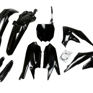 UFO kompletní sada plastů (FULL KIT) s kryty tlumičů YAMAHA YZF 250 19-23, YZF 450 18-22 barva černá Cenový Hit