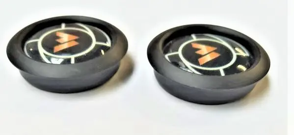 Profesionální WOMET ozdobné krytky moto padáky průměr 27mm pár)