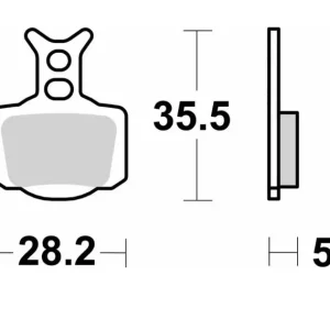 Trendový SBS brzdové destičky OFF-ROAD závodní sintrované barva zlatá přední/zadní KTM 50 SX 24-, SX-E3/5 E-BIKE 23-, HUSQVARNA TC 50 24-, EE 3/5 E-BIKE ;23-, GASGAS MC-E 3/5 E-BIKE 24-